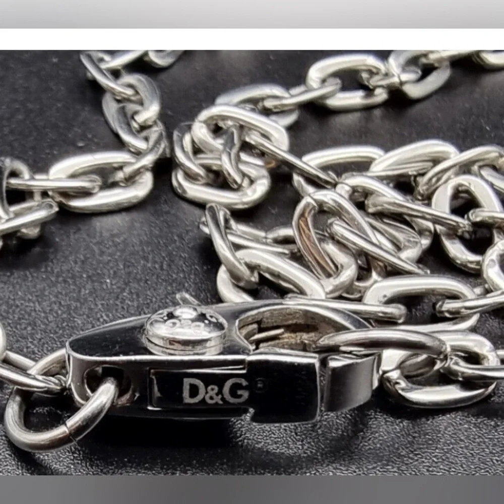 Dolce & Gabbana D&G Necklace Plate Pendant